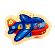 Load image into Gallery viewer, Mideer Creative Puzzle Toy Mini-Discovery-Puzzle Plane for Preschool Kids
