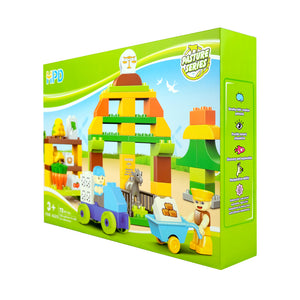 HPD Building Blocks Set 73 pc - The Proud Weight - Milk, Goat, Farm, Farmers, Egg and More!