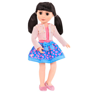 Glitter Girls Getting Glittery Charming Cardigan and Skirt Regular Outfit - 14 inch Doll Clothes and Accessories for Girls Age 3 and Up