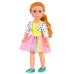Glitter Girls Shimmer Glimmer Urban Top & Tutu Regular Outfit - 14" Doll Clothes & Accessories For Girls Age 3 & Up