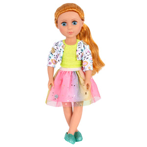 Glitter Girls Shimmer Glimmer Urban Top & Tutu Regular Outfit - 14" Doll Clothes & Accessories For Girls Age 3 & Up