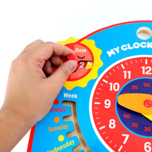 Mideer Kids Puzzle Clock Toy Multifunctional Educational Clock Toy for Children