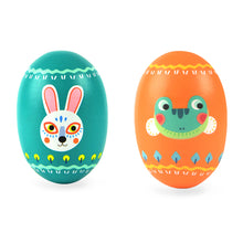 Load image into Gallery viewer, Mideer Bright Colored Wooden Sand Egg Shaker- Rabbit Instrument Percussion Sands Musical Toys for Kids
