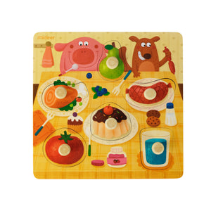 MiDeer Wooden Pegged Puzzles for Kids 2 years and Up