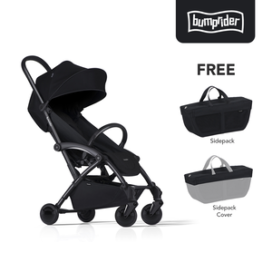Bumprider Compact All in 1 Stroller with FREE Side Pack and Side Cover for Newborns and Toddlers