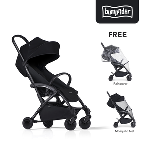 Bumprider Compact All in 1 Stroller with FREE Rain Cover and Mosquito Net for Newborns and Toddlers