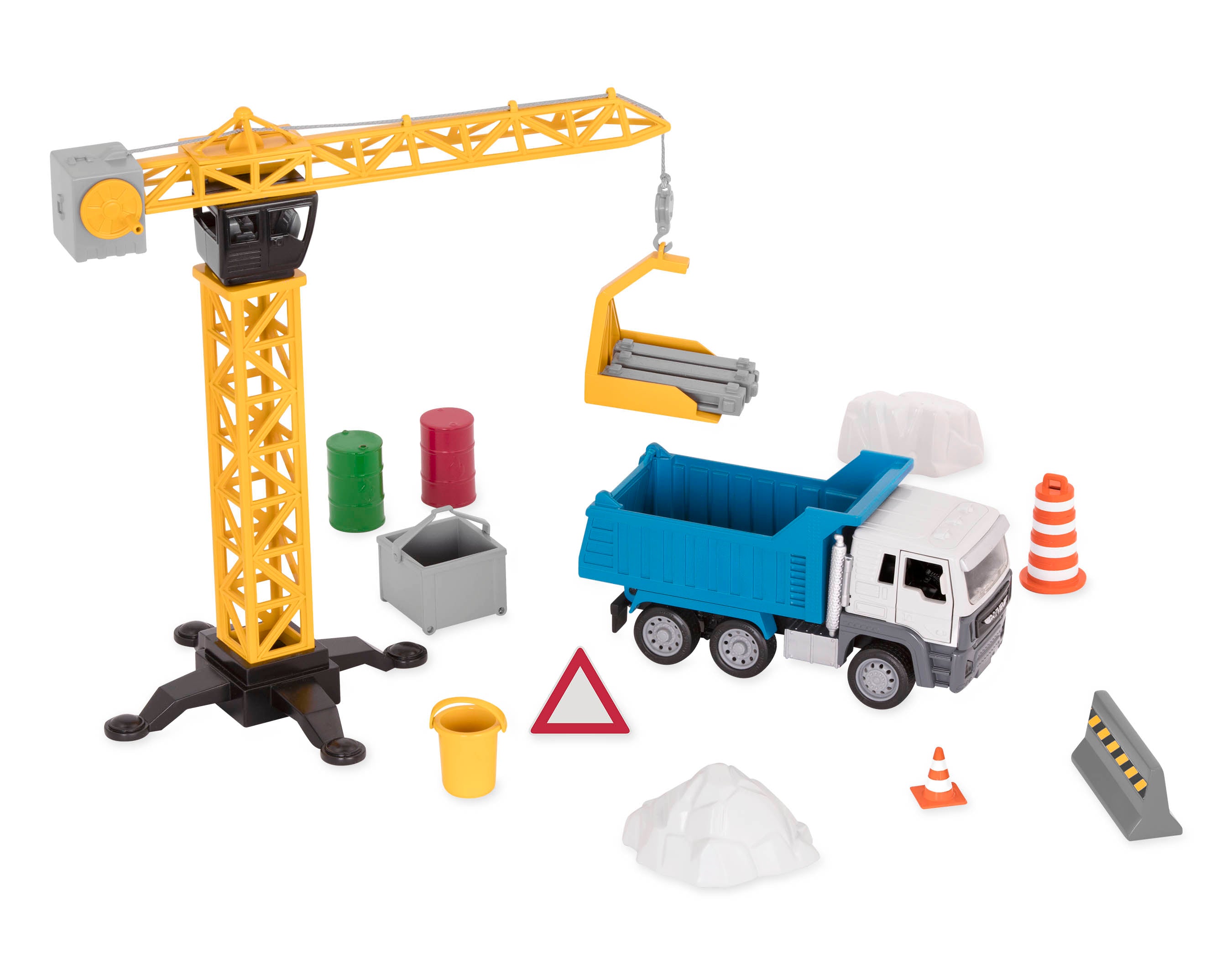 Driven bridge construction sales playset