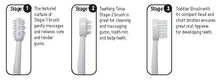 Load image into Gallery viewer, Dreambaby Toothbrush Set 3 Stage White - For young gums and developing teeth

